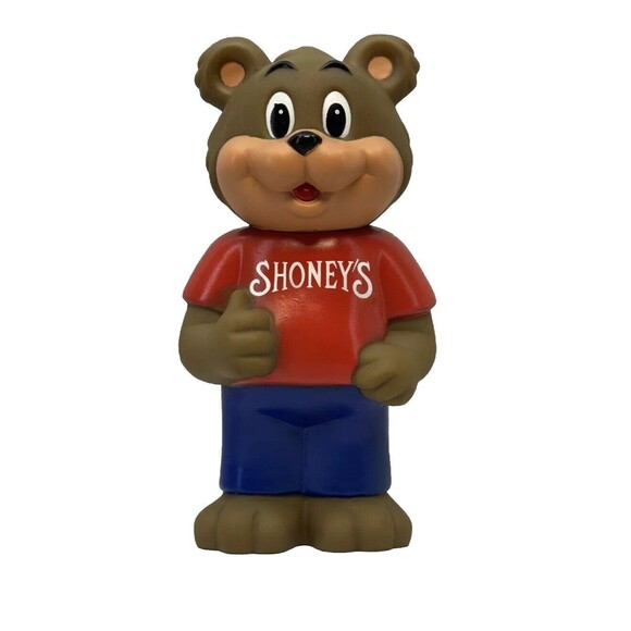 Vintage 1993 Shoney’s Restaurant Bear‎ Coin Bank Restaurant Advertisement - Picture 1 of 12